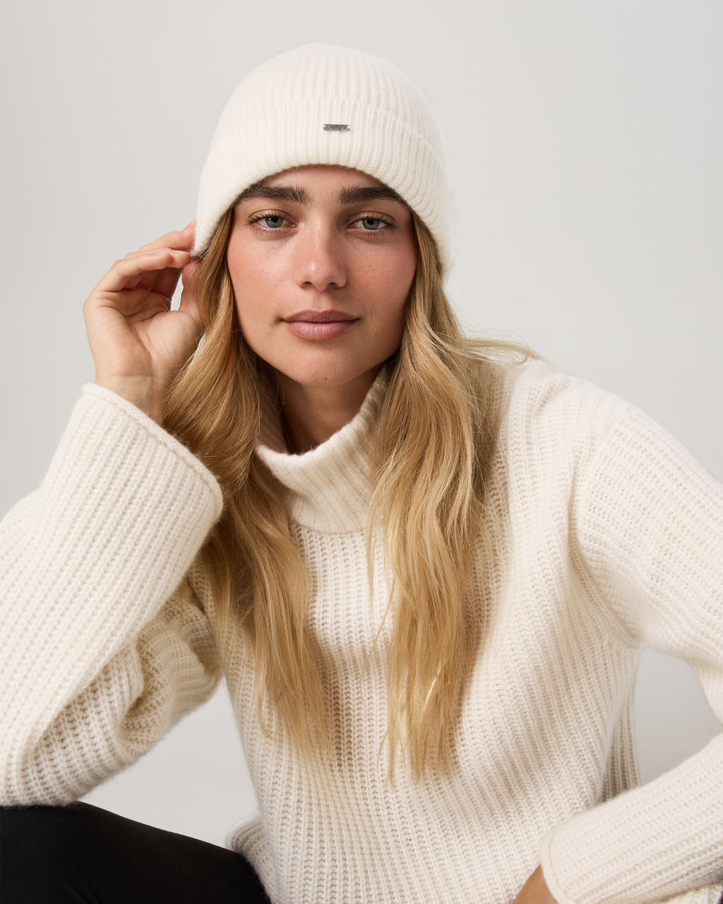 Cashmere Beanie | Porcelain