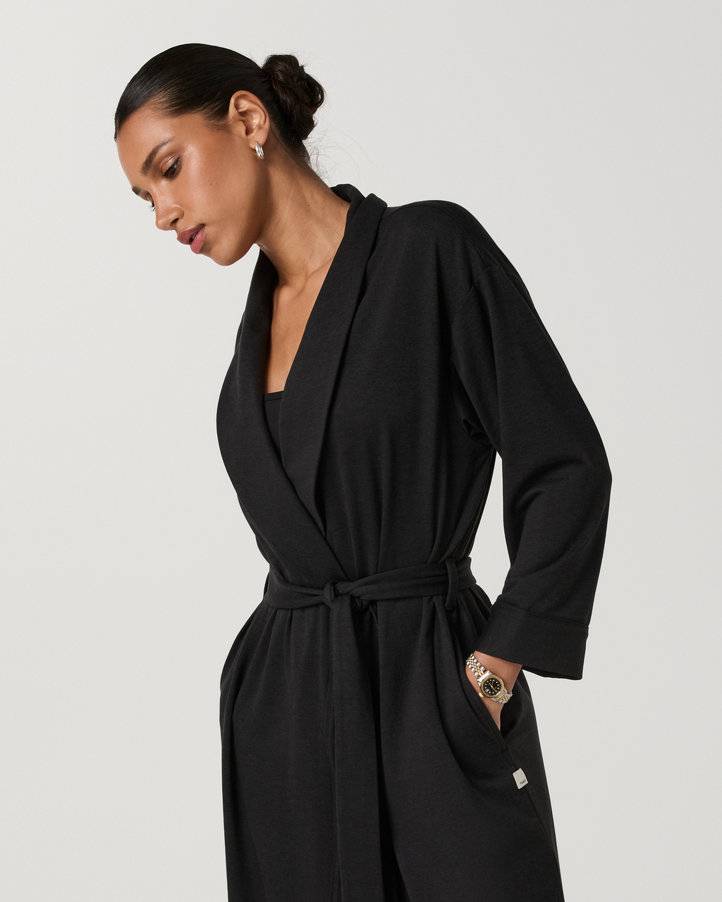 DreamKnit™ Robe | Black Heather
