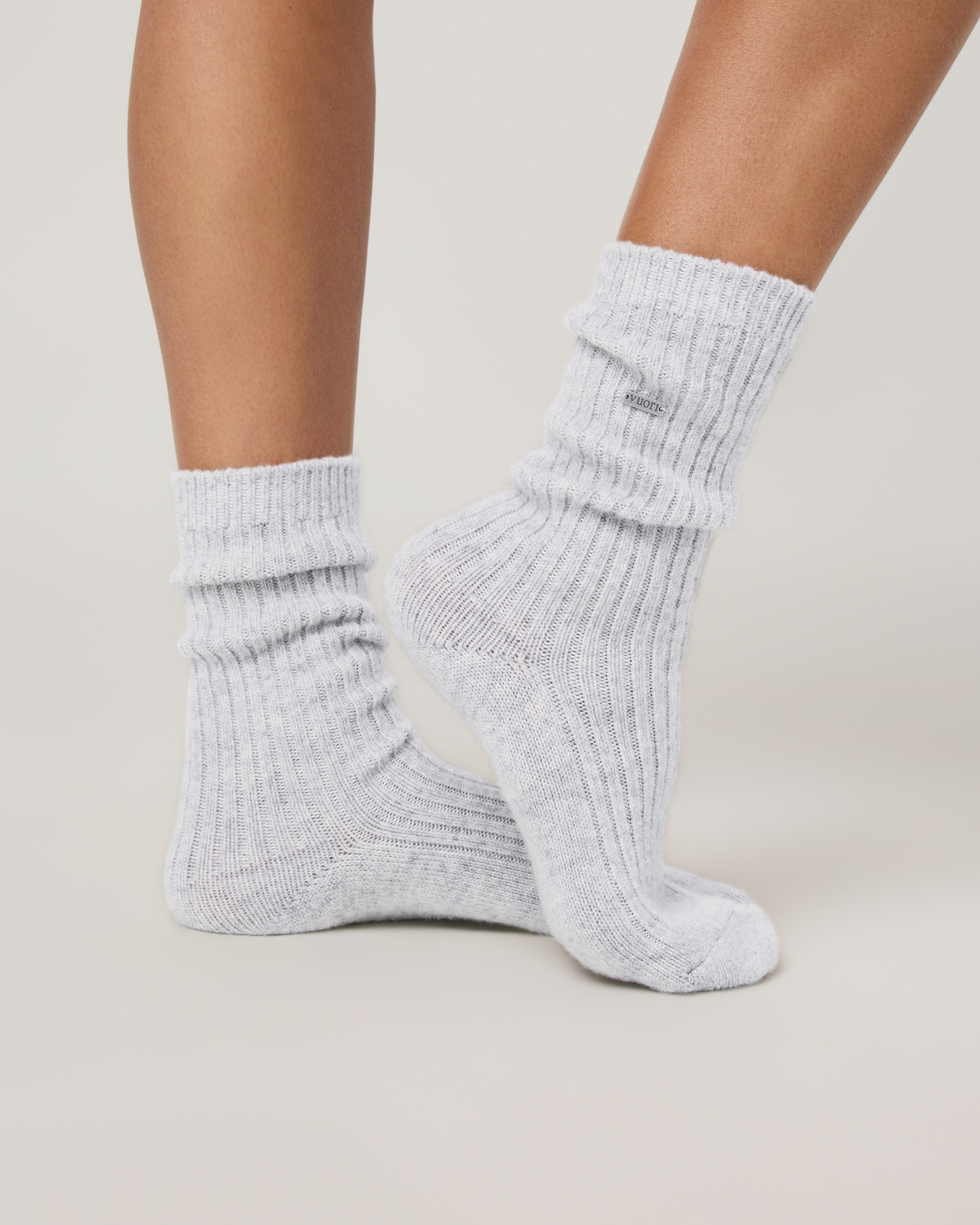 Cashmere Crew Sock | Dark French Roast