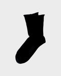 Quarter Crew Pointelle Sock | Black