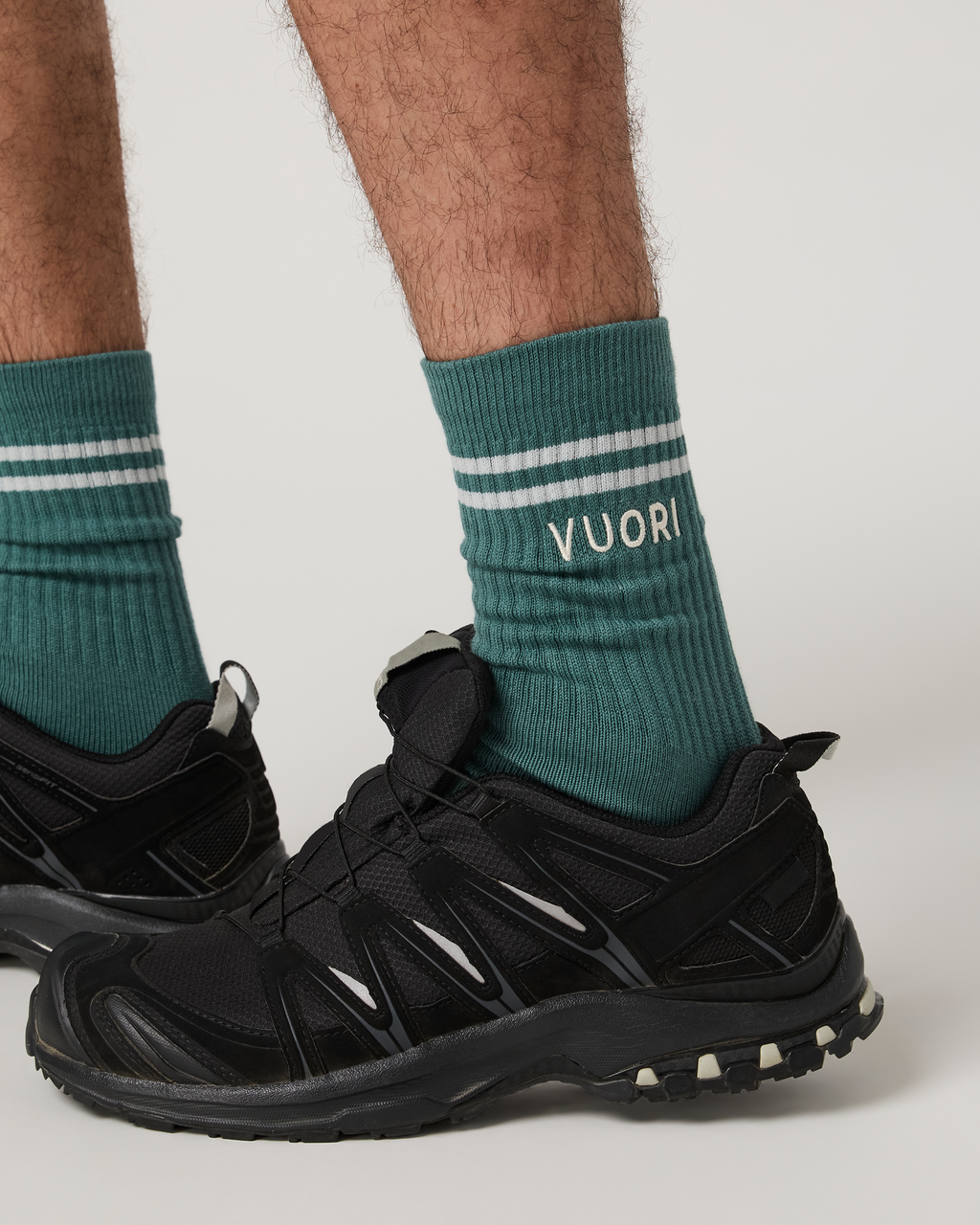 Vuori Crew Sock 2.0 | Dark Cyan