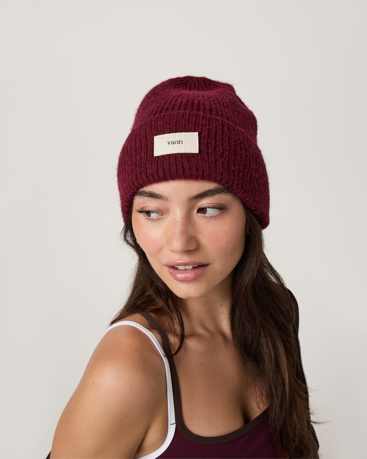 Label Beanie 2.0 | Cherry Noir