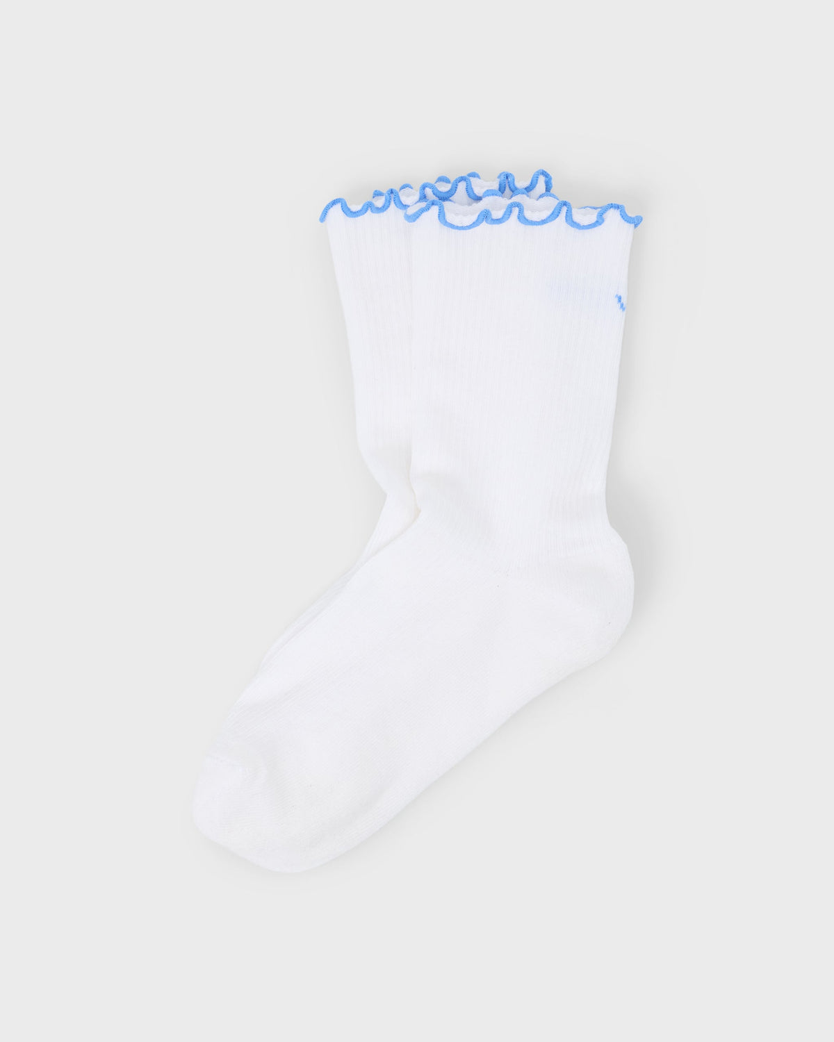 Half Crew Ruffle Sock | Riviera Blue