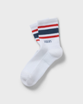 Vuori Retro Half Crew Sock | White