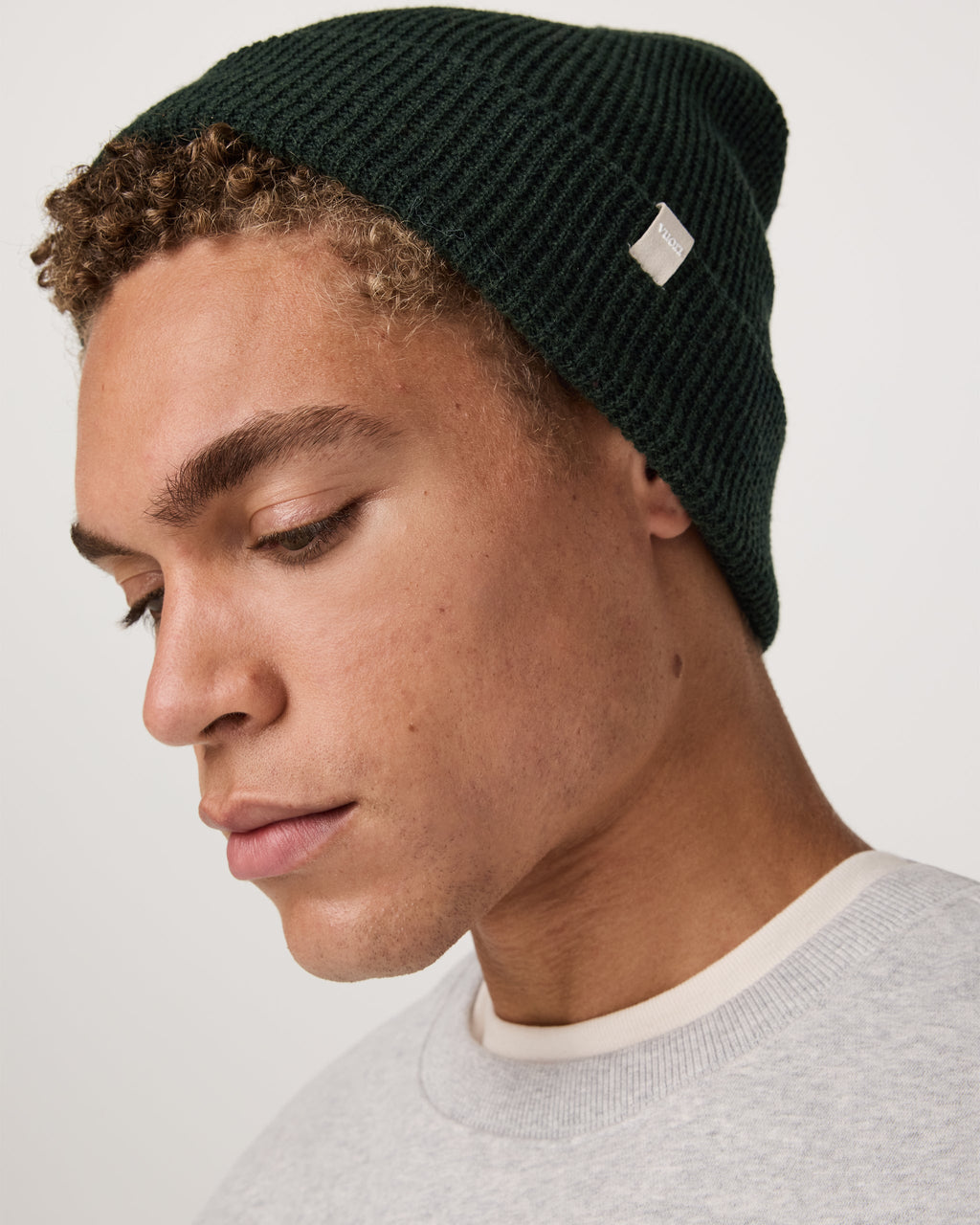 Alpine Waffle Beanie | Evergreen