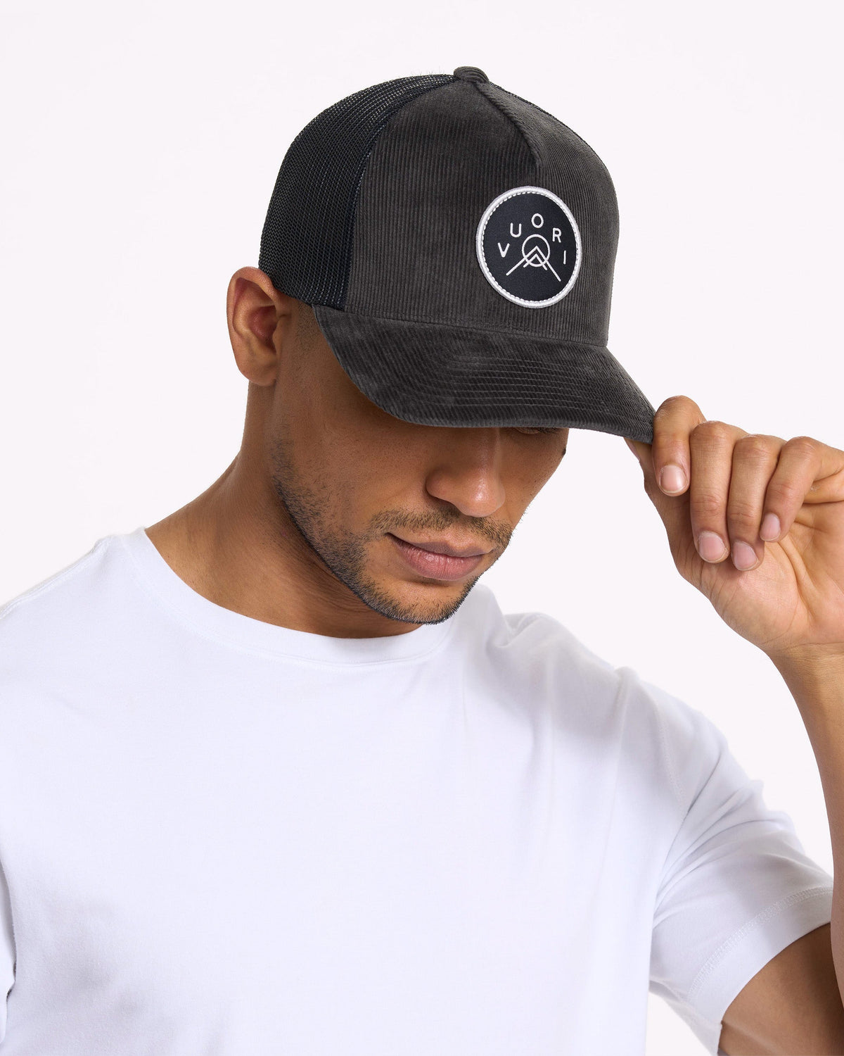 Summit Cord Trucker Hat | Charcoal