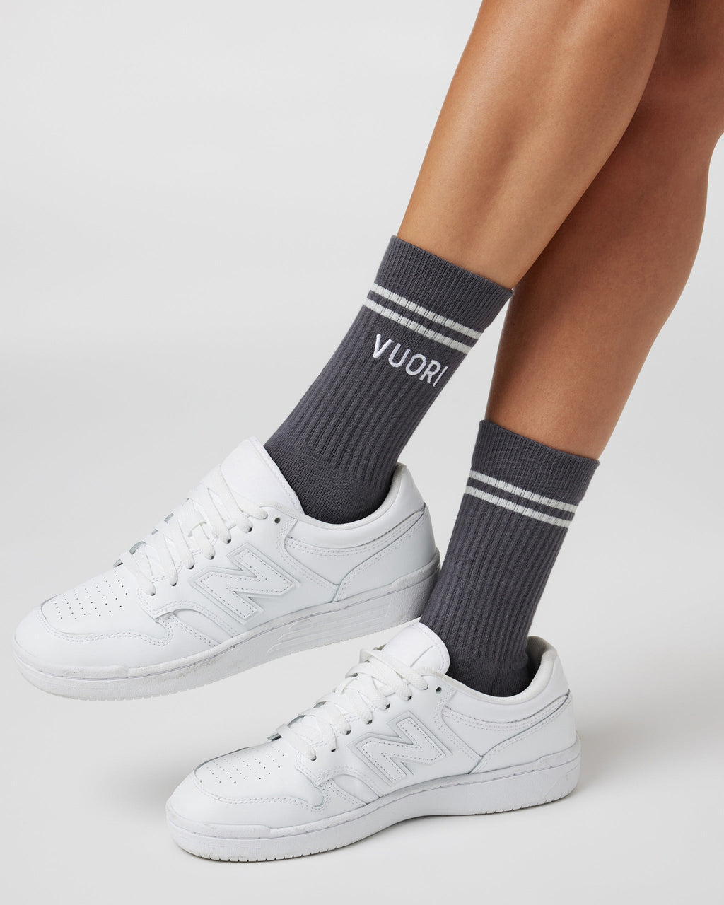 Vuori Crew Sock | Charcoal (OLD)