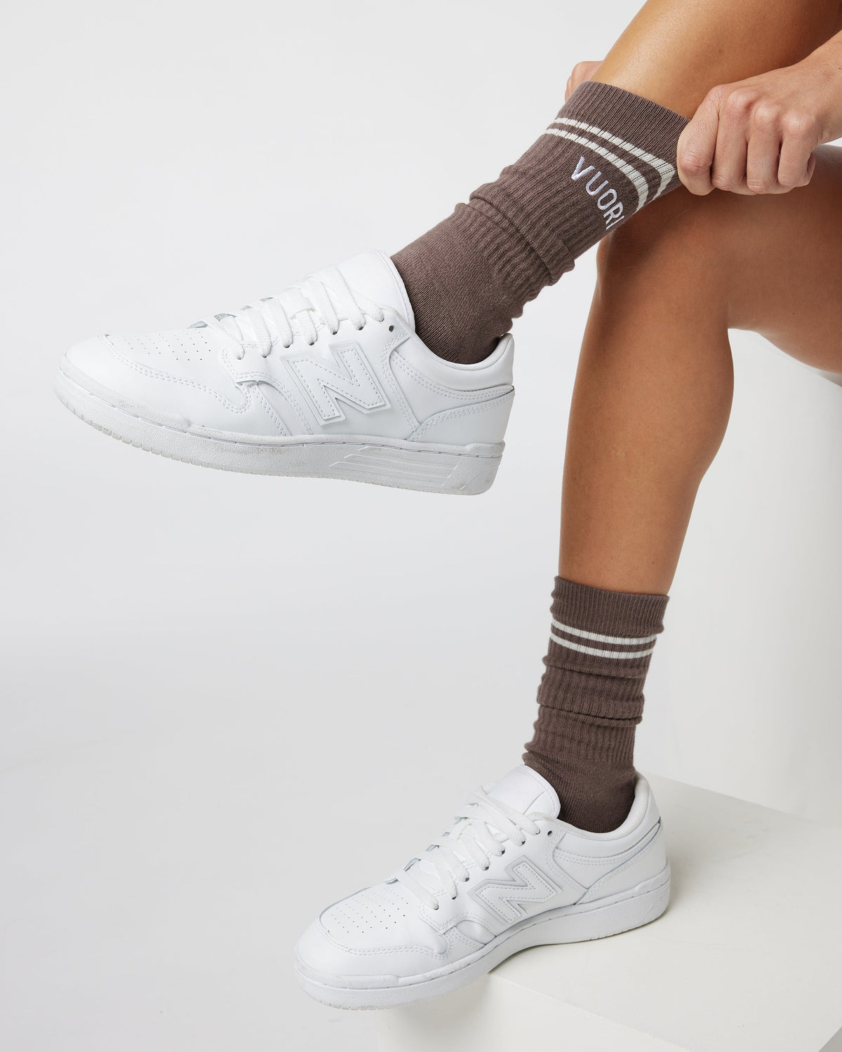 Vuori Crew Sock | Fossil