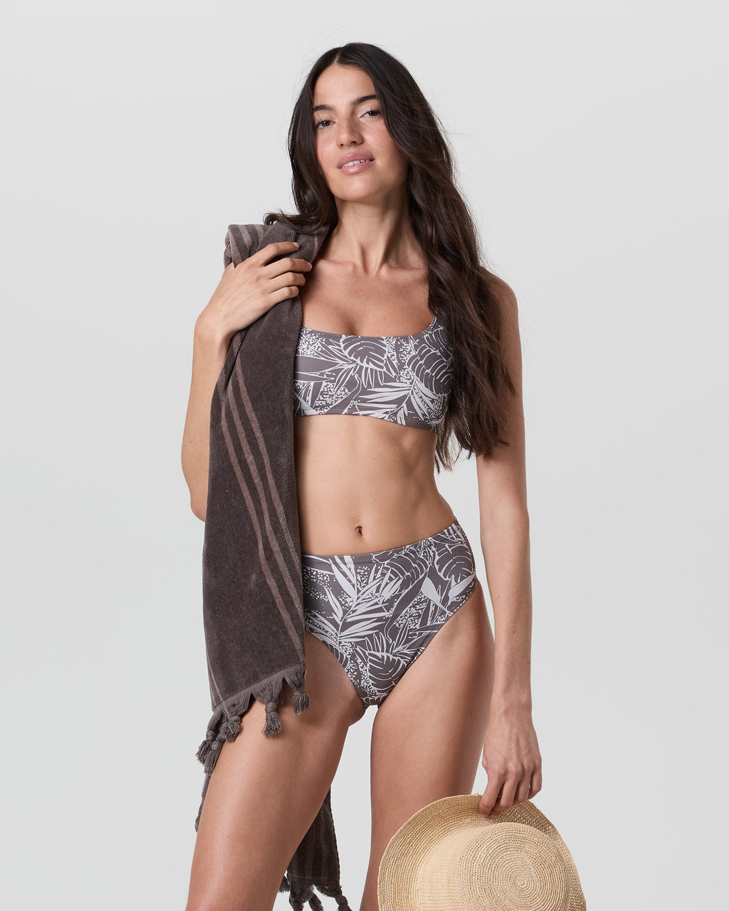 Fringe Beach Towel | Java