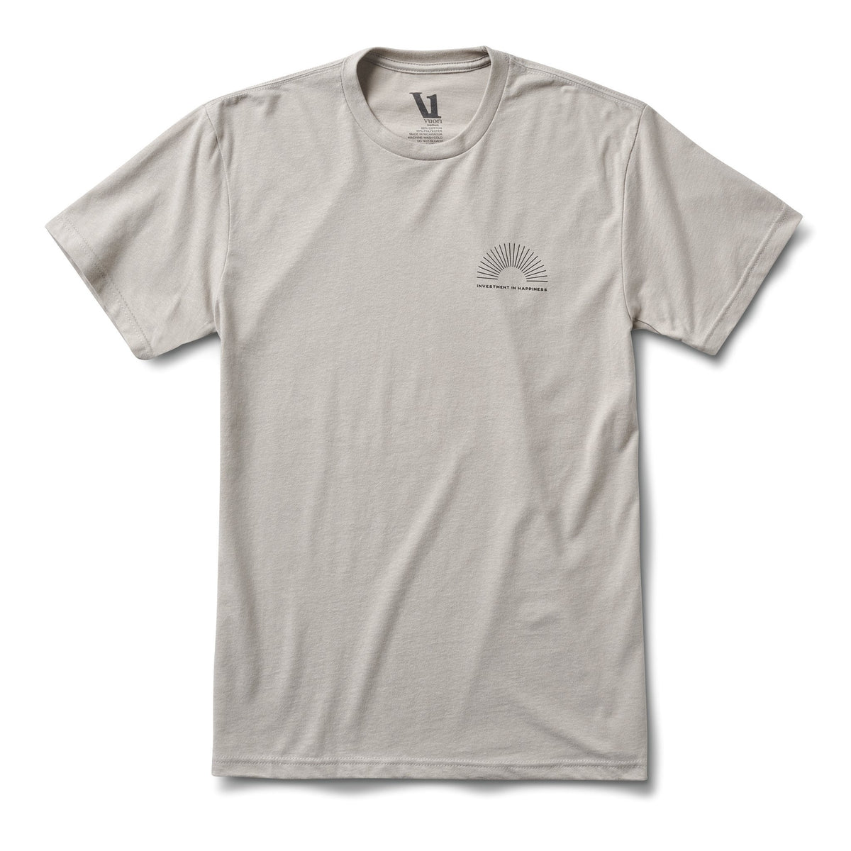 Investment in Happiness Tee | Light Grey