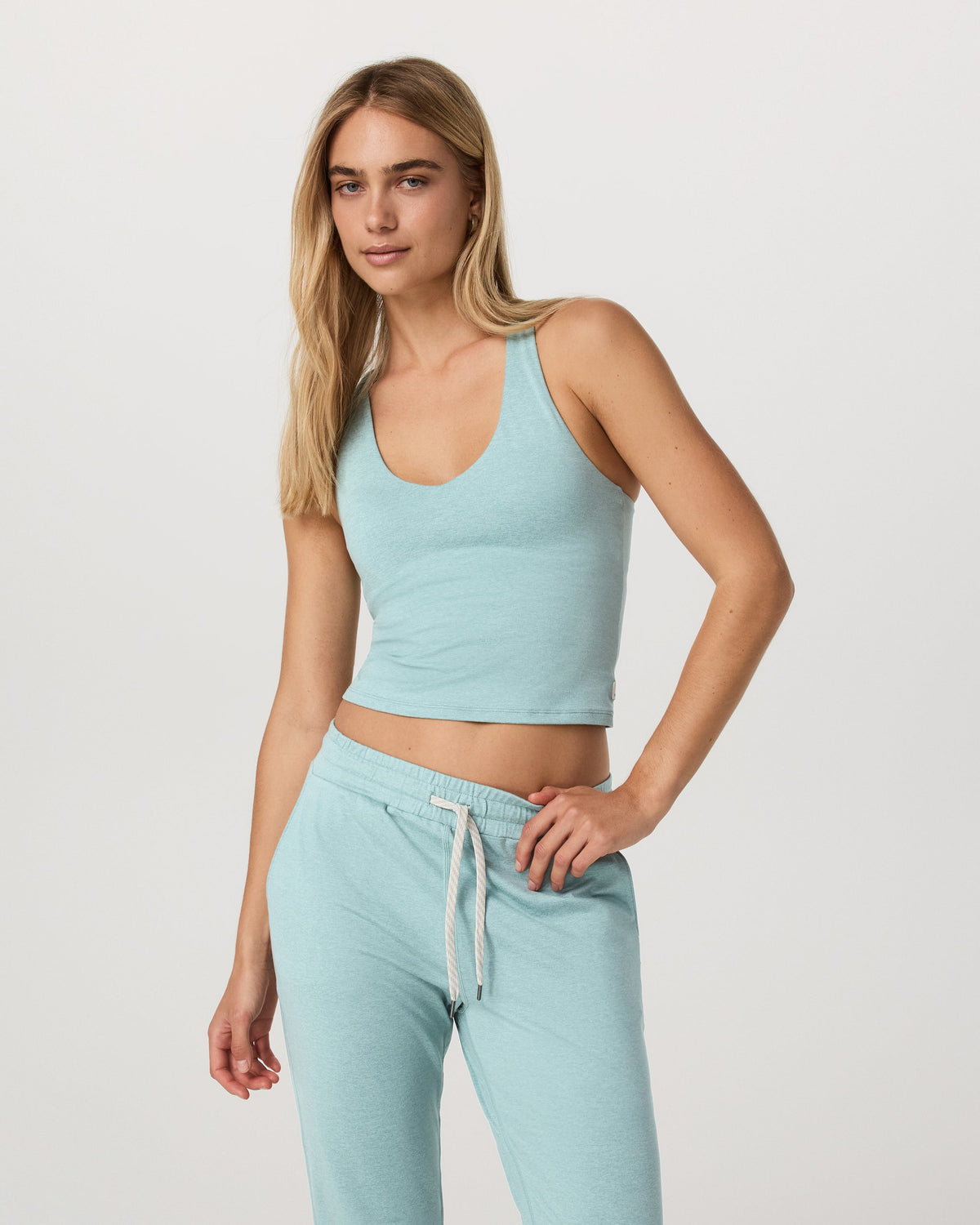 Halo Performance Crop 2.0 | Sea Spray Heather