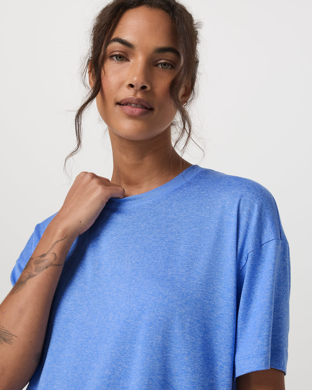 Energy Tee Long | Riviera Blue Heather