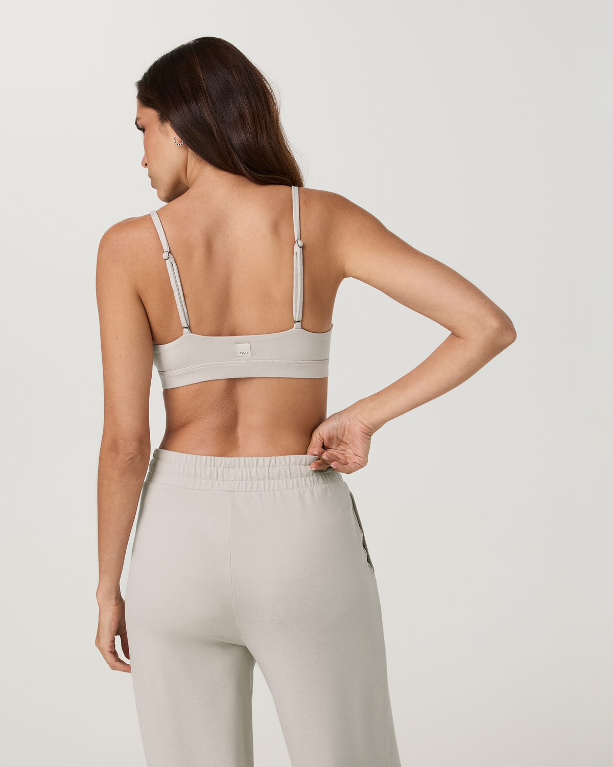 Halo Triangle Bra | Ecru Heather