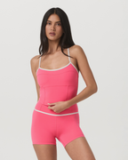 Vuori AllTheFeels™ Corset Tank | Sunset Pink