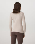 Long Sleeve Halo Snap Cardigan | Ecru Heather
