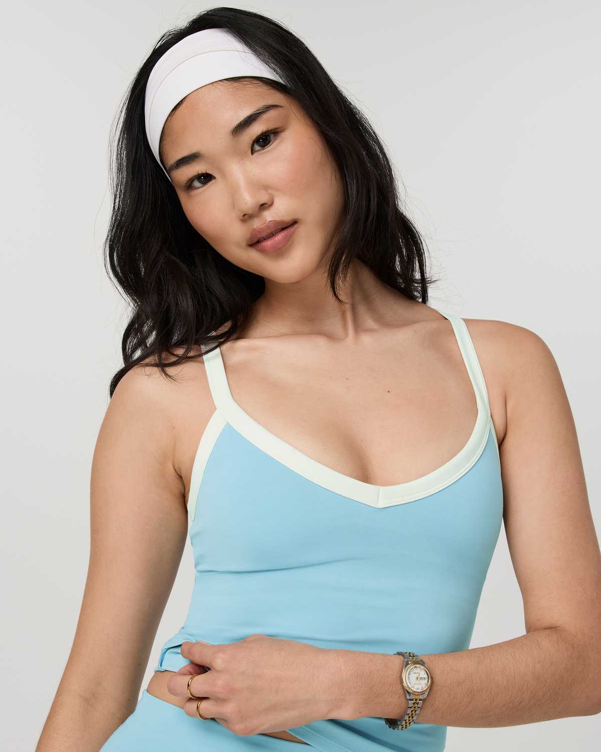 Vuori AllTheForm™ V Neck Tank | Sea Folly