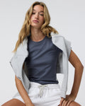 Pose Fitted Tee | Azure