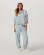 Restore Relaxed Half Zip Hoodie | Blue Haze
