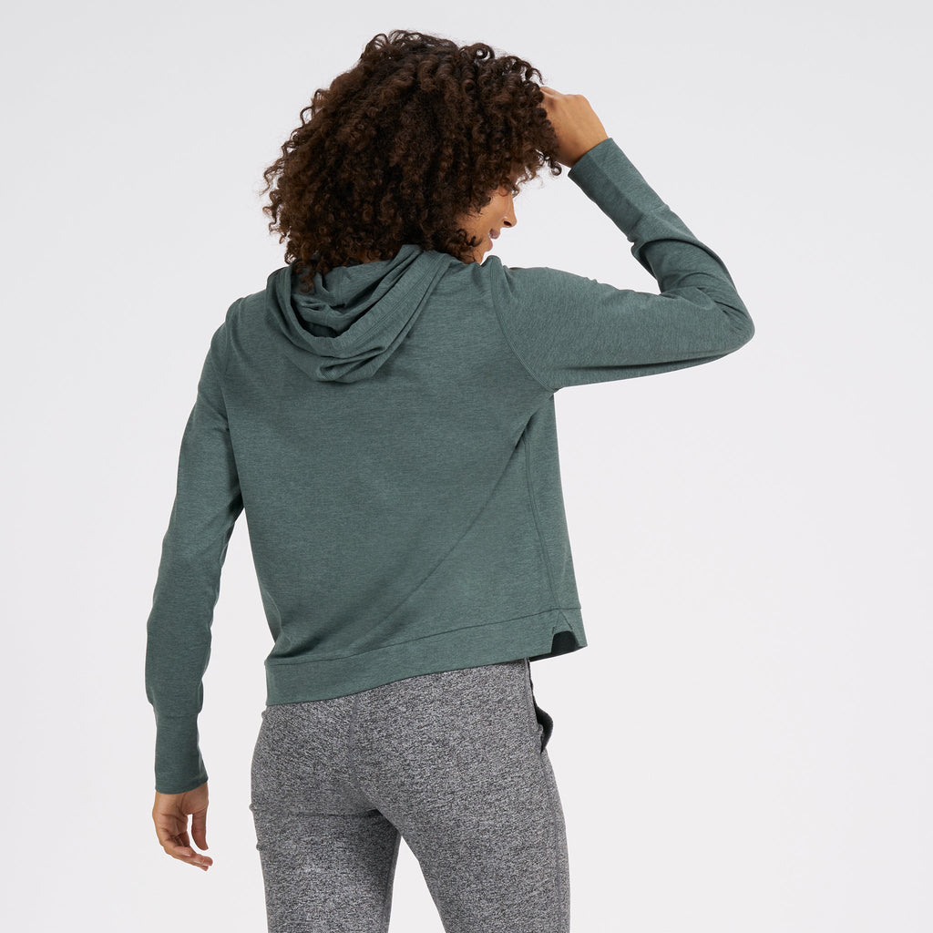 Halo Essential Hoodie | Kelp Heather
