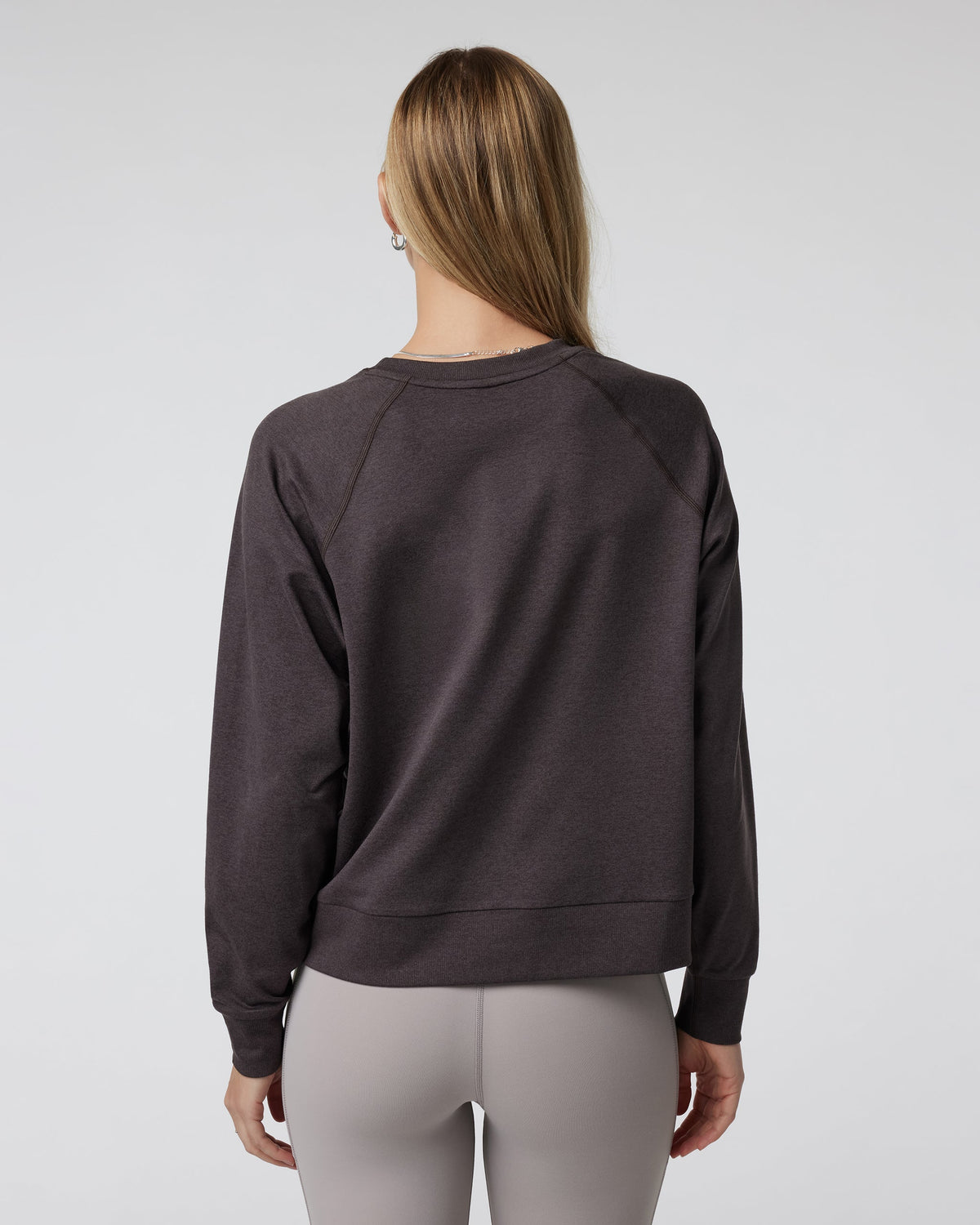 Long Sleeve Halo Crew | Sangria Heather