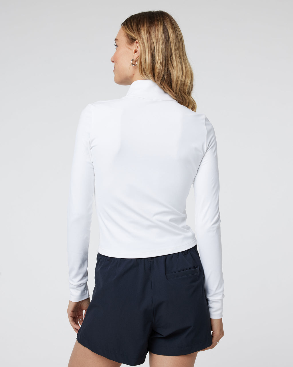 Studio Half Zip | White