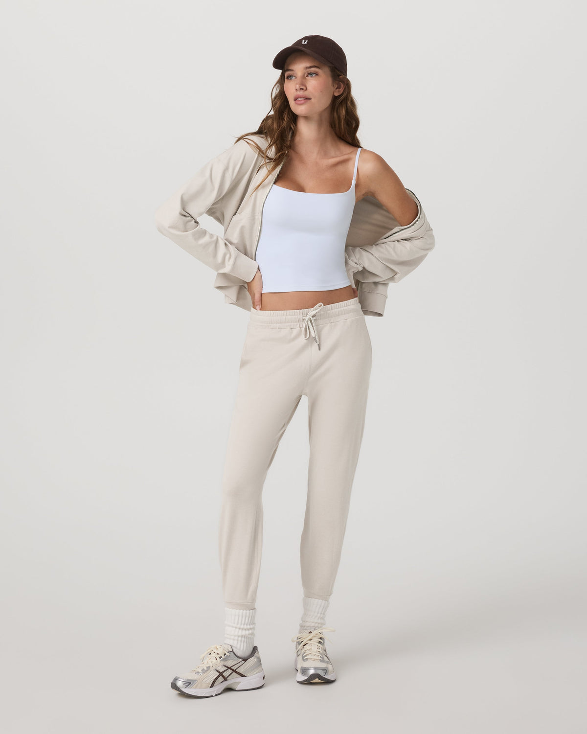 Performance Jogger | Ecru Heather