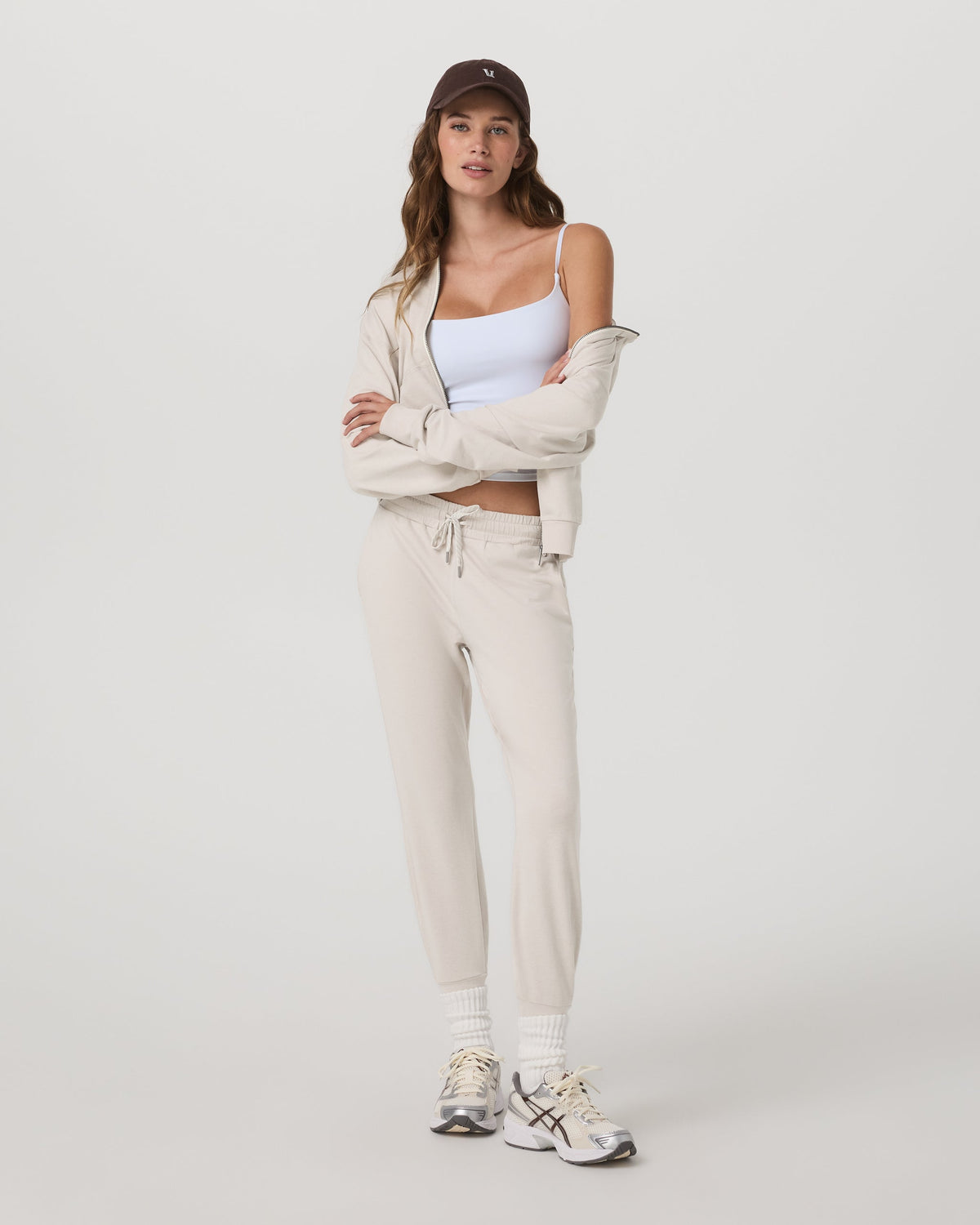 Performance Jogger - Long | Ecru Heather