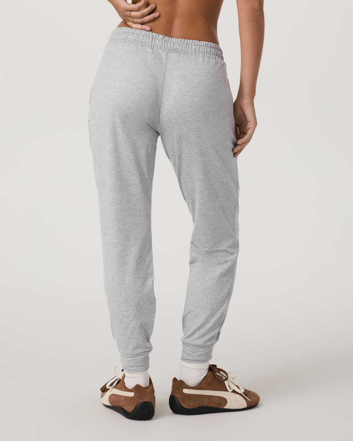 Performance Jogger - Long | Pale Grey Heather