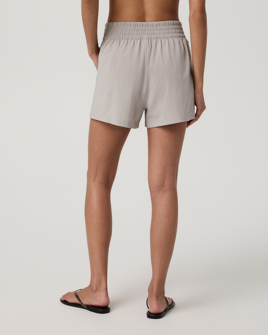Villa Pinstripe Short | Suede Pinstripe