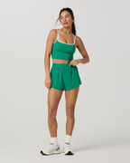 Luna Piped Short | Emerald