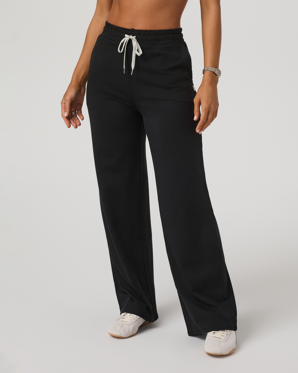 Halo Essential Wideleg Pant | Black Heather
