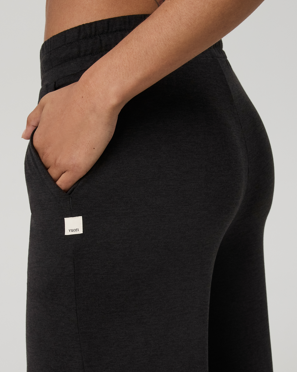 Halo Essential Wideleg Pant | Black Heather