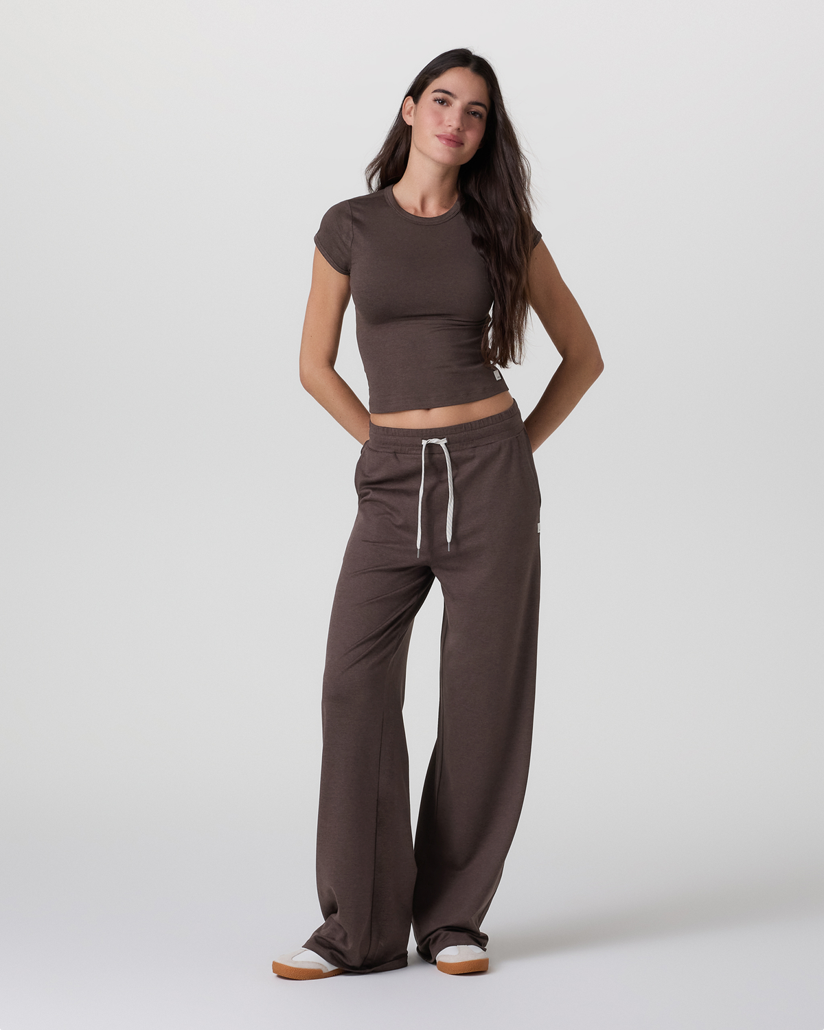 Halo Essential Wideleg Pant | Java Heather