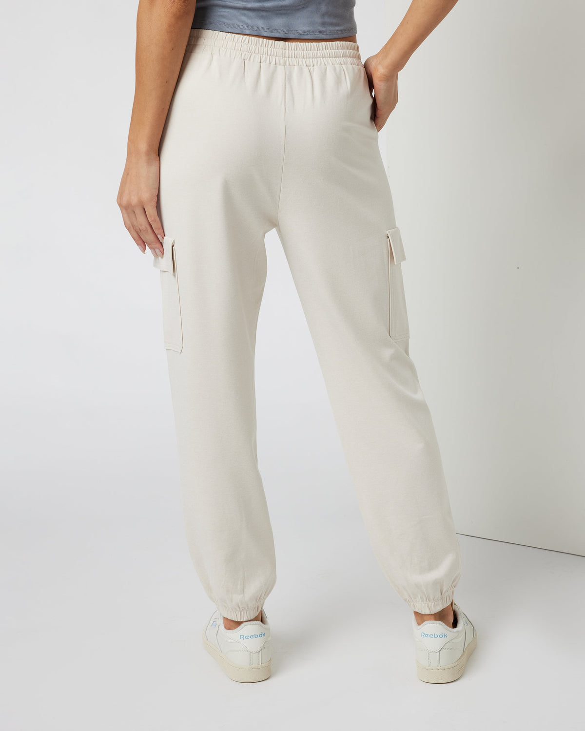 Boyfriend Cargo Sweatpant | Milkweed Heather