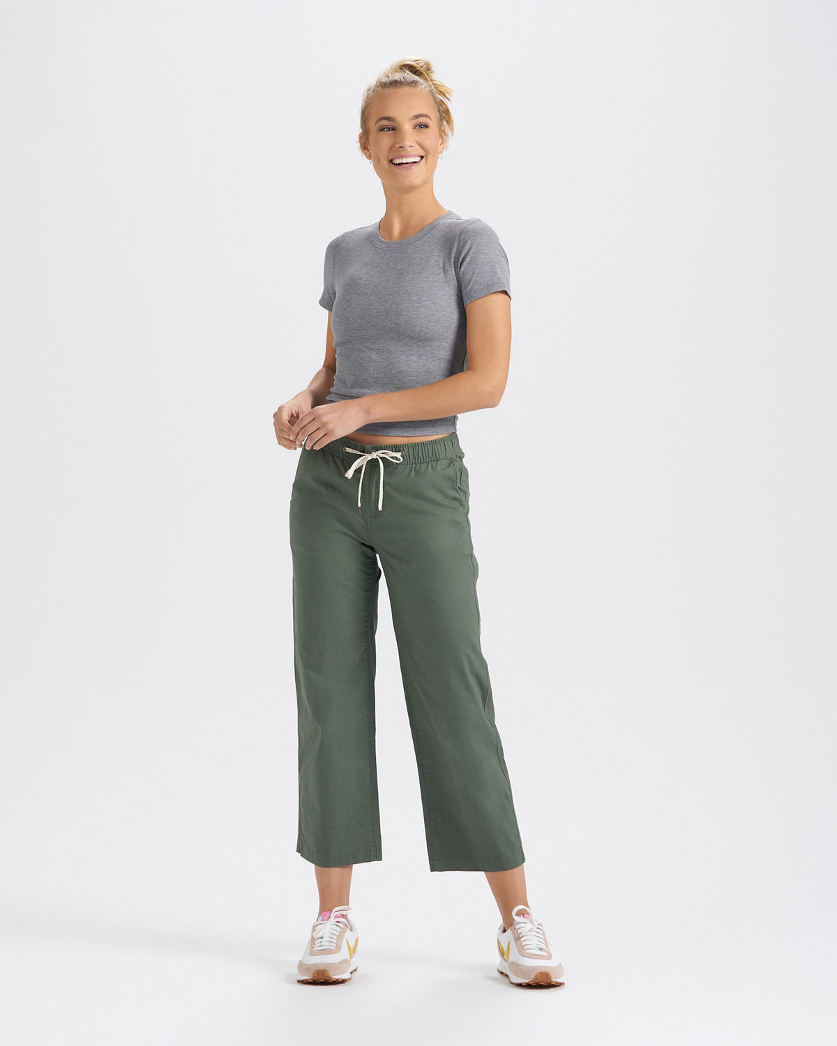 Womens Ripstop Wideleg | Army
