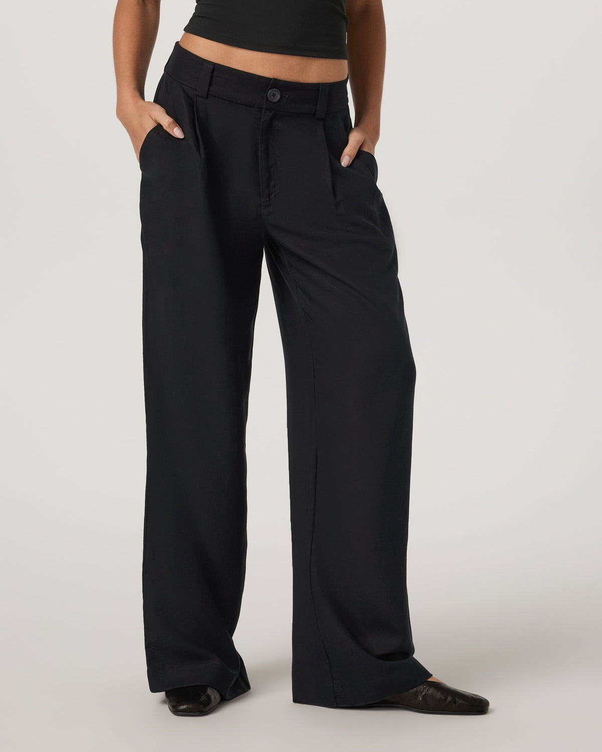 Trestles Twill Wideleg | Black