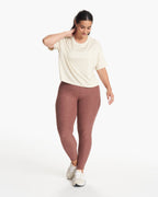 Clean Elevation Legging | Hazelnut Heather