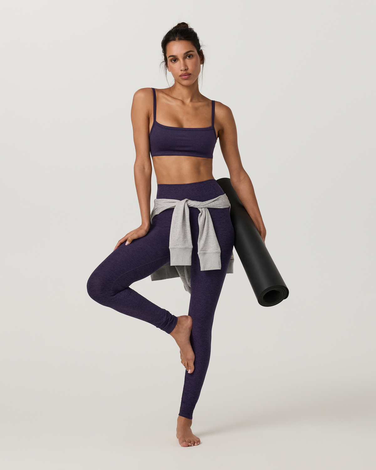 Clean Elevation Legging - Long | Velvet Violet Heather