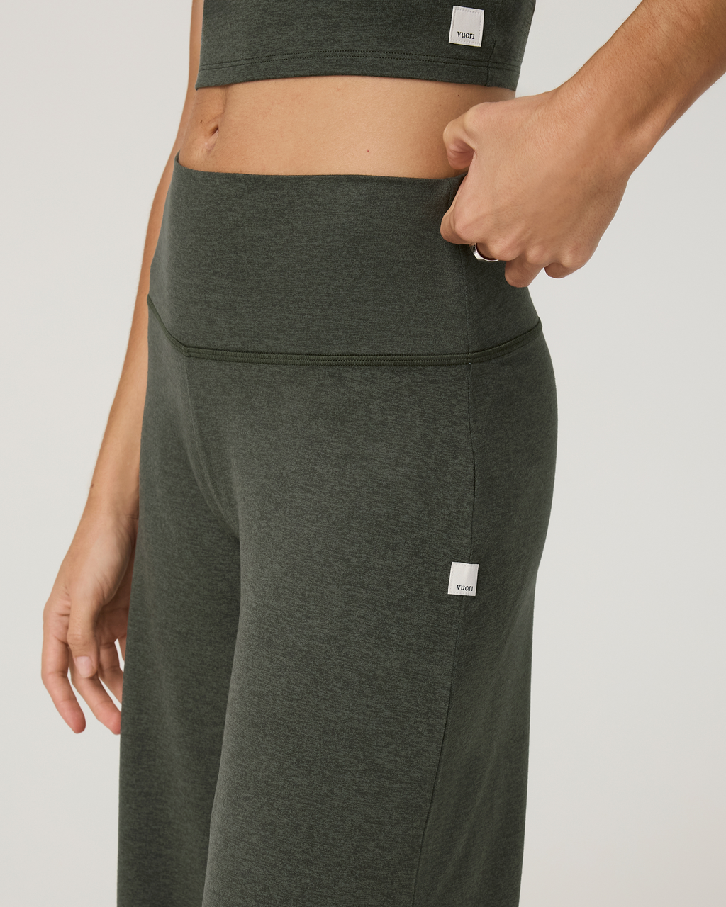 Halo Easy Wideleg Pant | Army Heather