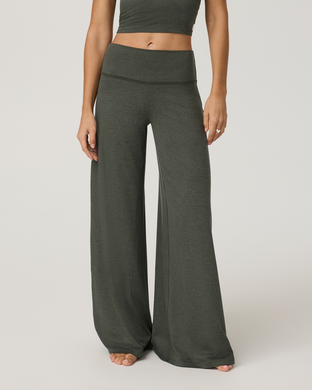 Halo Easy Wideleg Pant | Army Heather