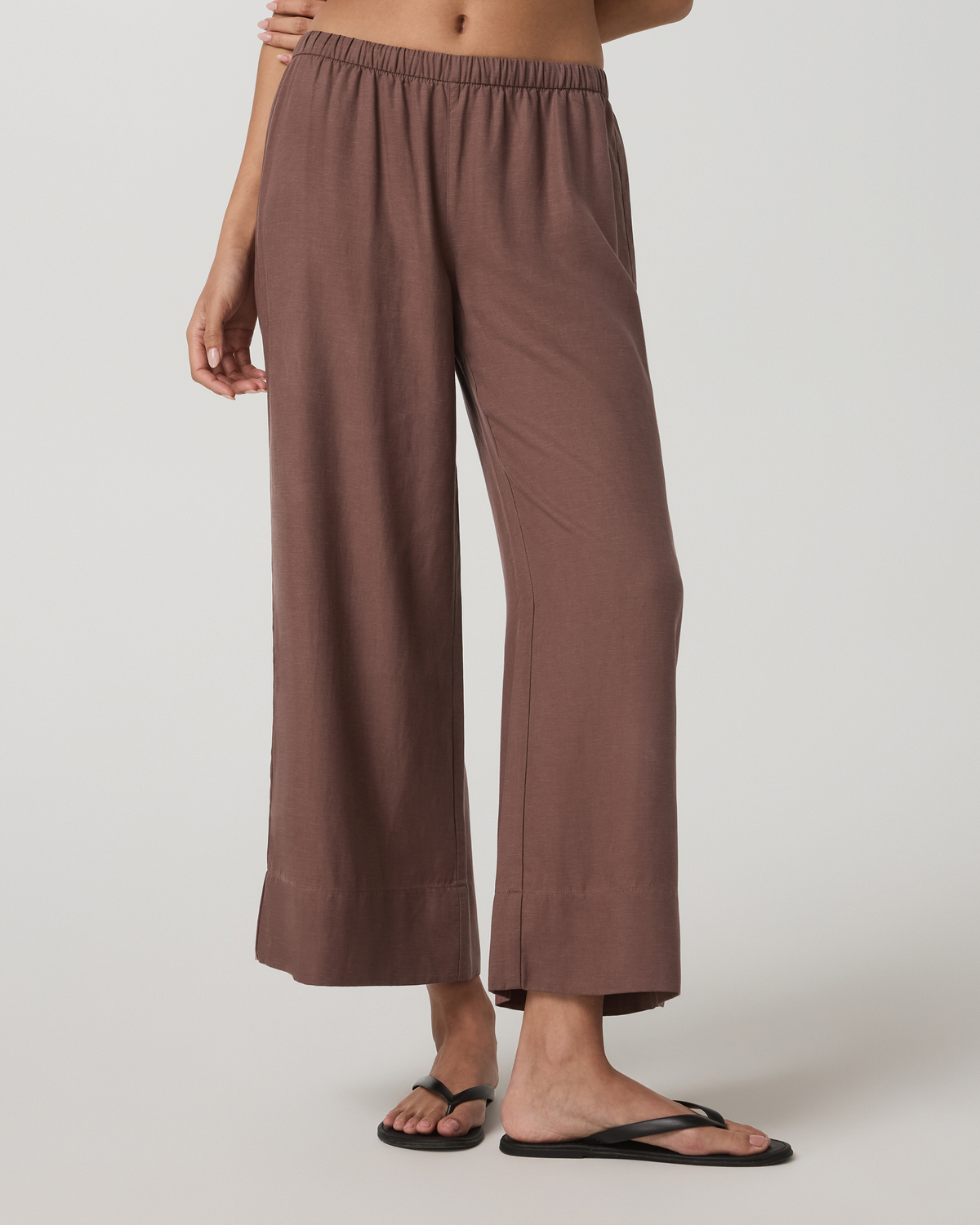 Trestles Twill Crop Wideleg Pant | Sable