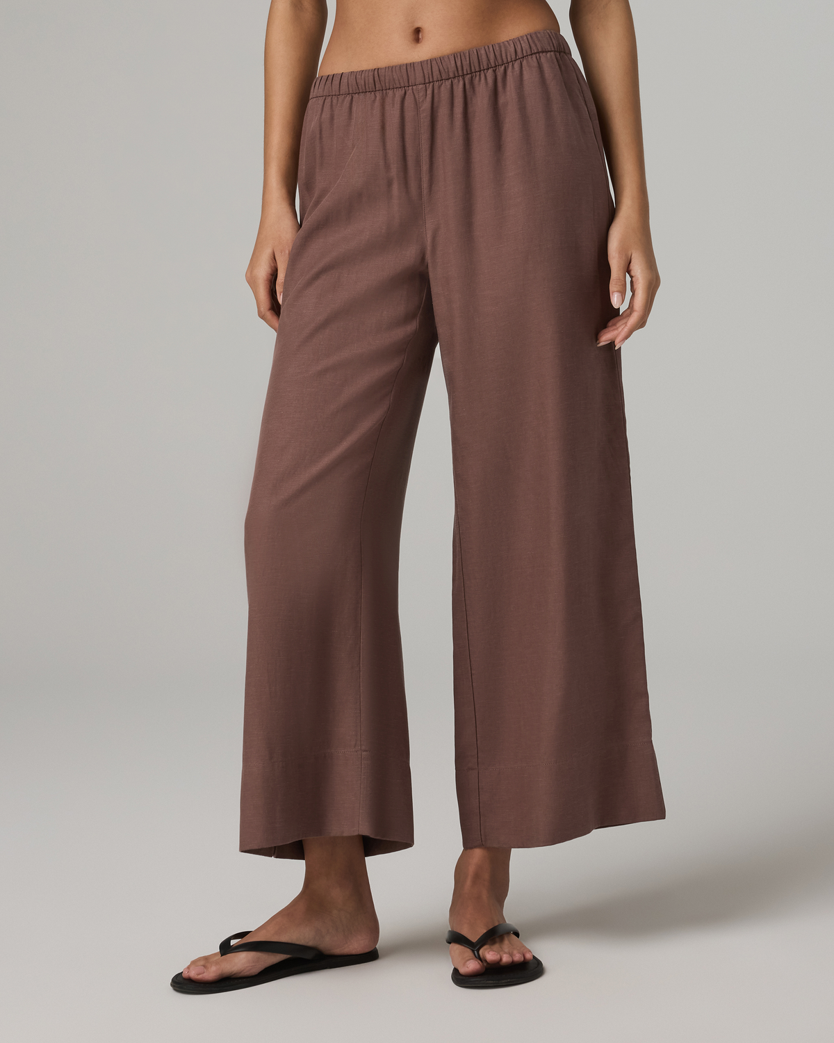 Trestles Twill Crop Wideleg Pant | Sable