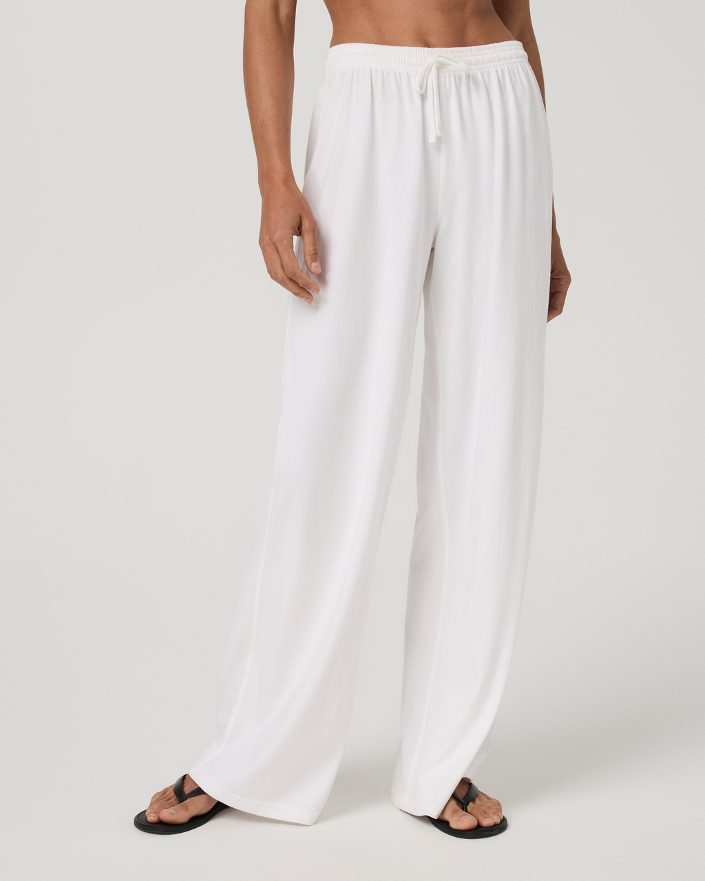 Heavyweight Cotton Easy Pant | White
