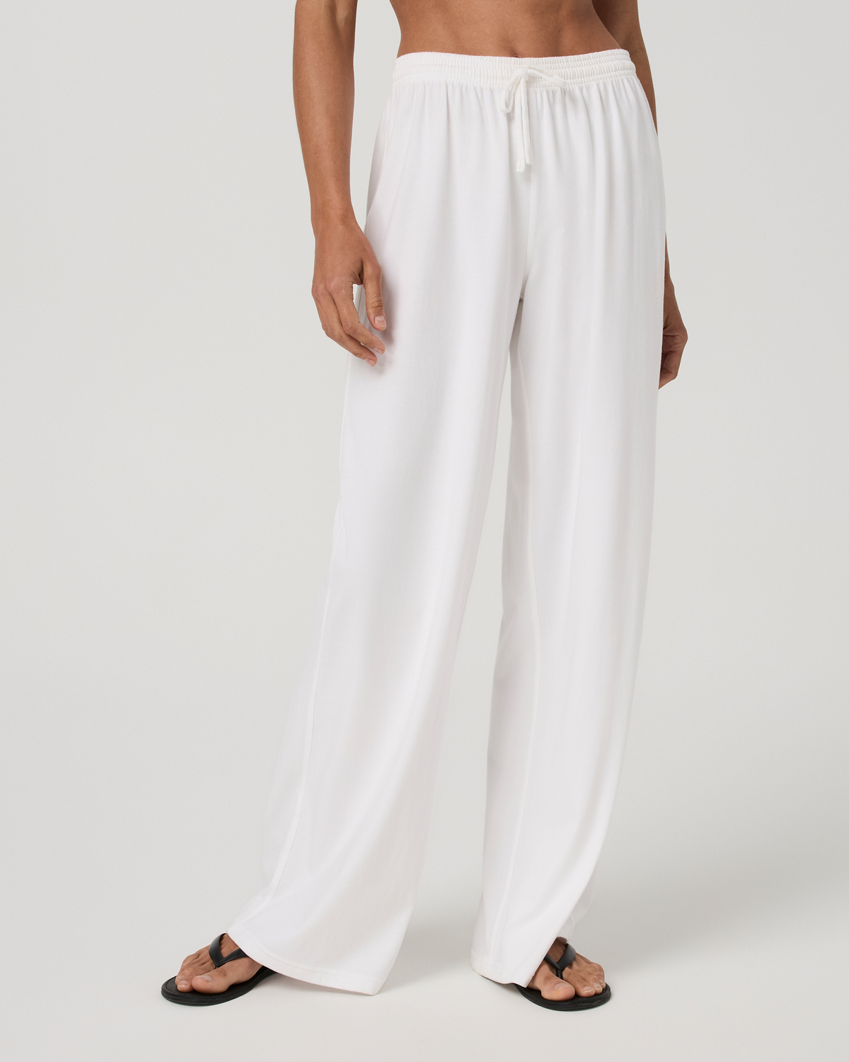 Heavyweight Cotton Easy Pant | White