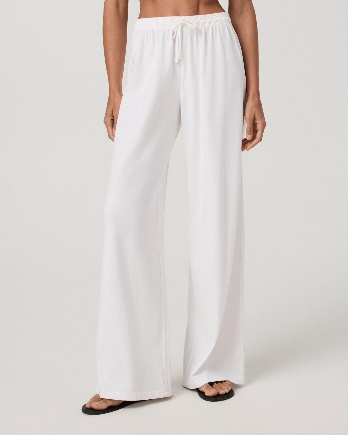 Heavyweight Cotton Easy Pant | White