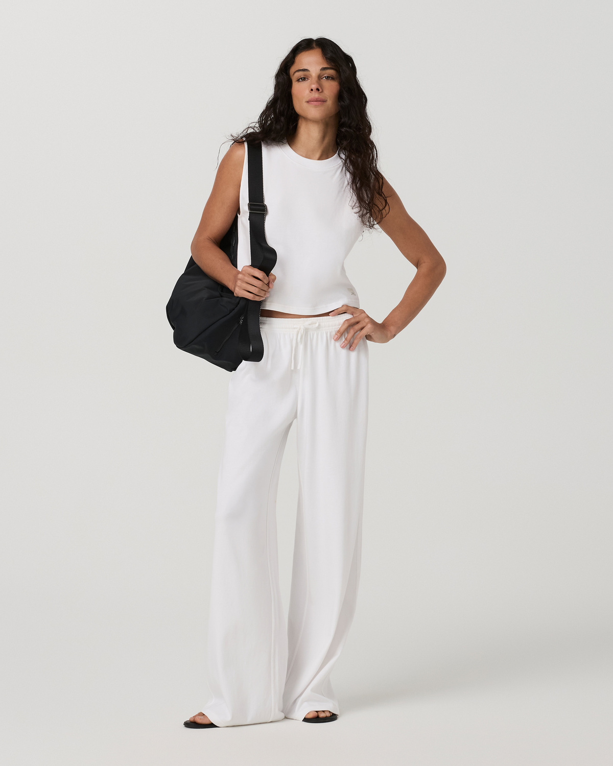 Heavyweight Cotton Easy Pant | White