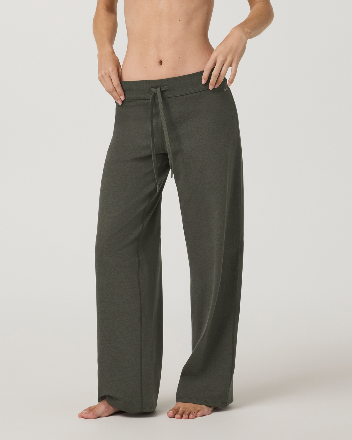 Halo Low Rise Straight Leg Pant - Long | Army Heather