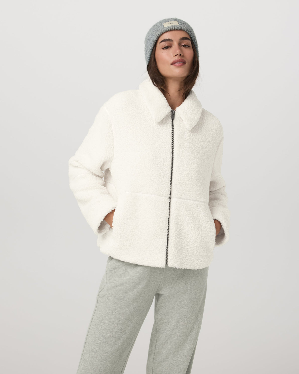 Lou Full Zip Jacket | Marshmallow