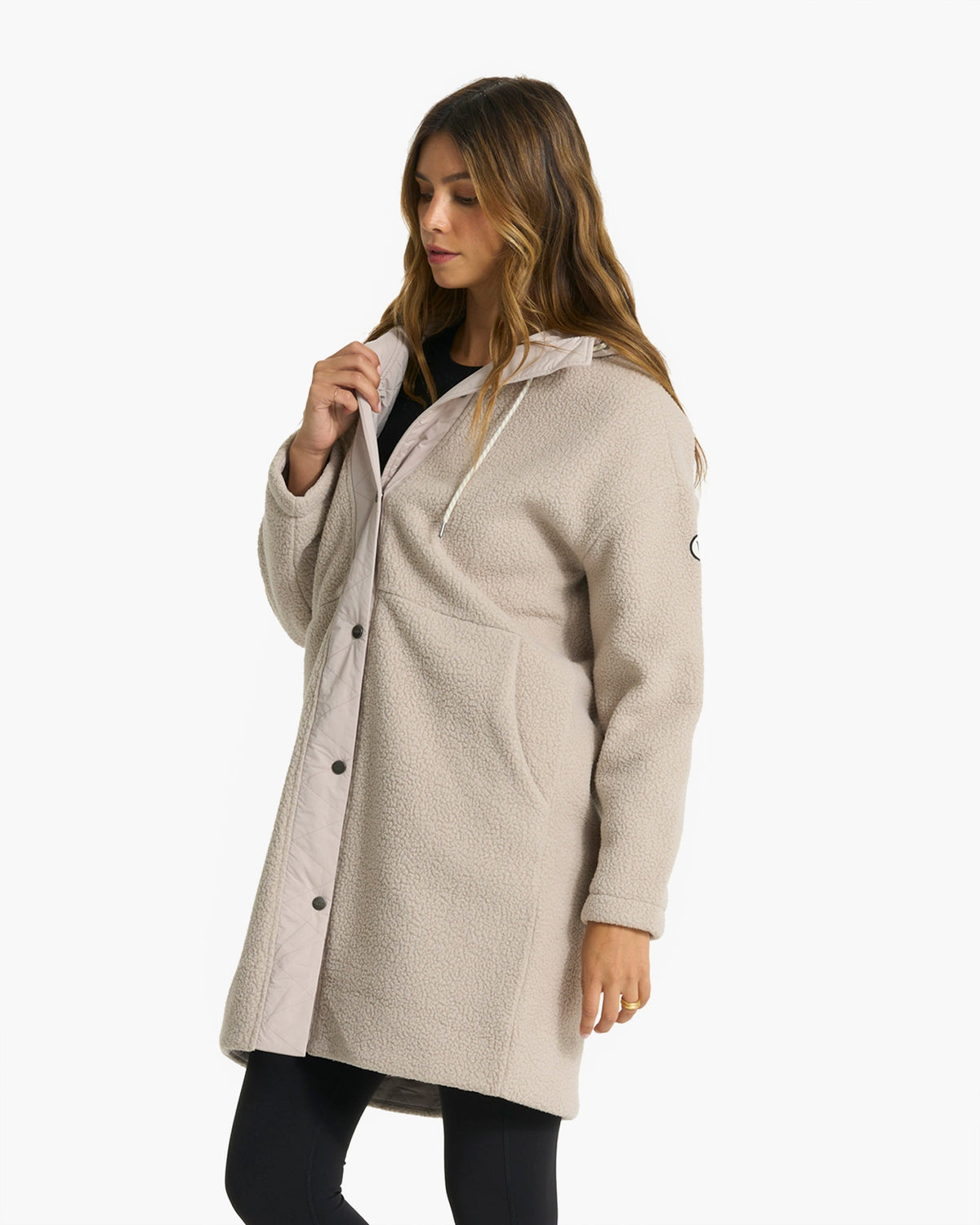 Sherpa Hooded Trench | Dark Salt